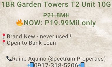 Rush Sale!! Below Market! 1BR Garden Towers