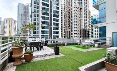 BLUE SAPPHIRE RESIDENCES: 2BR Garden for Rent, 185 sqm, Furnished, 1P, P120,000