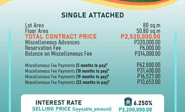 2 Bedroom Single Attached in Lynville Heights San Pablo Laguna