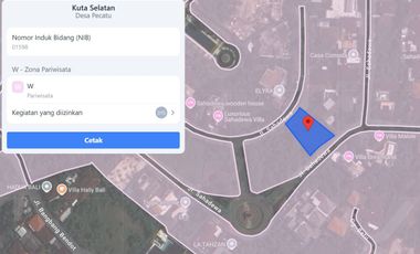 Lahan langka 510m² di Pecatu indah Resort Bali