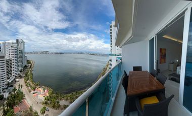 ARRIENDO APARTAMENTO FRENTE A LA BAHIA DE CASTILLOGRANDE