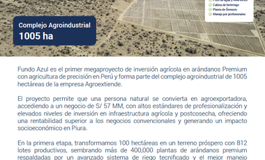 🌱 FUNDO AZUL 2° ETAPA. ¡INVIERTE EN EL AGRO DEL FUTURO Y GANA DESDE CASA!