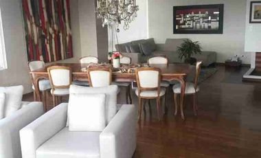 Arriendo Amoblado Lujoso Penthouse de  de 270m2, Vista Panorámica, Sector González Suárez