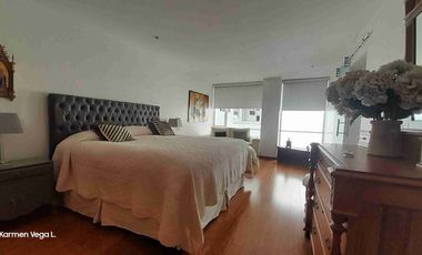 Arriendo Departamento Amoblado de Lujo, Moderno, 270m2, Piso Alto, Vista Panorámica, Sector González Suárez