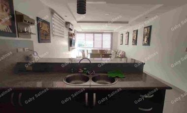 ALQUILER departamento amoblado en piso alto con ascensor linda vista a la ciudad Guayaquil CEIBOS vía a la costa