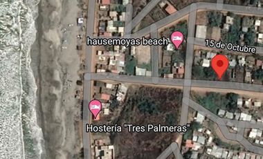 Terreno en la Playa de Pedernales 240m2, 2 cuadras de  la playa  a 10 minutos de la via principal ( Ruta del Spondyllus ), Esmeraldas, Ecuador