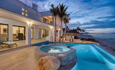 Casa frente al mar, vista al océano y montaña, venta, Punta Pescadero, Los Barriles
