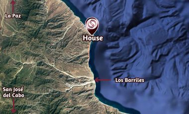 Casa frente al mar, vista al océano y montaña, venta, Punta Pescadero, Los Barriles