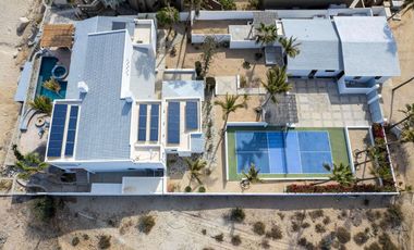 Casa frente al mar, vista al océano y montaña, venta, Punta Pescadero, Los Barriles