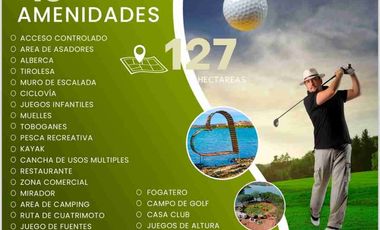 Lotes Residenciales  en Venta  Flores de Lago Country Club, Campo de Golf ⛳️