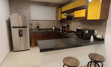 DEPARTAMENTO AMUEBLADO EN RENTA A 3 MIN DE LA PLAYA