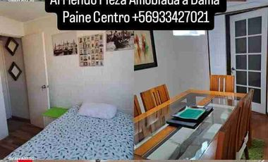 Arriendo Pieza Full Amoblada a Dama ,en Paine Centro