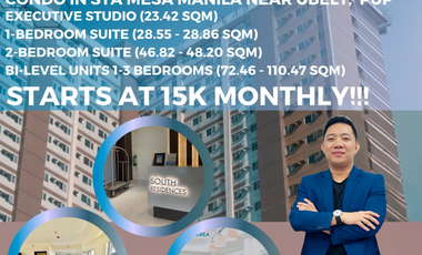 For Sale Premium 2 bedroom Rent To Own CORNER unit Covent Garden Condo near Airport CBD access UST PUP Ubelt LRT2 UE