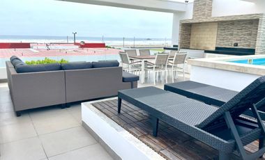 LINDA CASA EN VENTA EN CONDOMINIO CALA DEL MAR/AC 195M2/4 HAB/3 BAÑOS/TERRAZA/PISCINA/BBQ/ 2DA FILA
