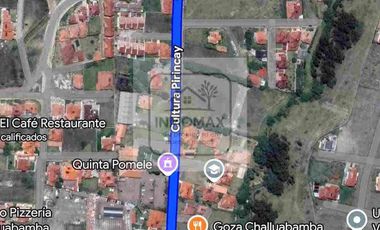 En la mejor zona de CHALLUABAMBA +1000m2