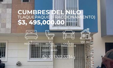 CASA EN VENTA EN CUMBRES DEL NILO, TLAQUEPAQUE