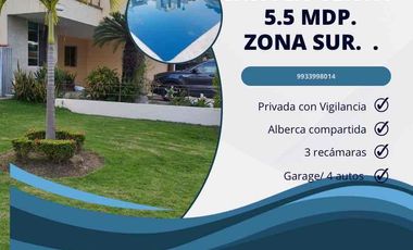 CASA EN VENTA / ZONA SUR DE VILLAHERMOSA