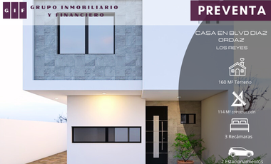 CASA EN PREVENTA ZONA LOS PINOS | LOS REYES | 3 RECAMARAS