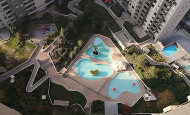 DEPARTAMENTO, MACUL CON VESPUCIO, 2 DORMITORIOS, 2 BAÑOS, TERRAZA, ESTACIONAMIENTO, BODEGA, PISCINAS, JARDINES, AZOTEA CON QUINCHO, METRO
