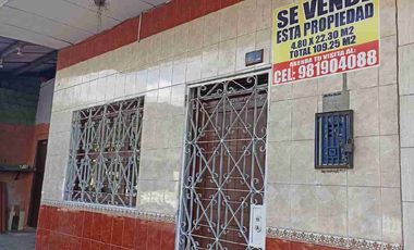 En Venta está Casa bien ubicada a unos pasos de la Plaza Sargento Lores a 5 min de la Plaza de Armas de Iquitos