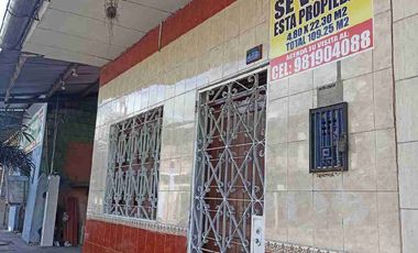 En Venta está Casa bien ubicada a unos pasos de la Plaza Sargento Lores a 5 min de la Plaza de Armas de Iquitos