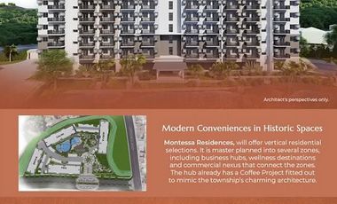 Pre-Selling 1BR in Montessa Subic