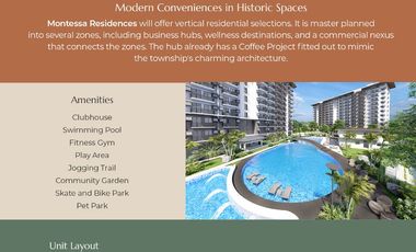 Pre-Selling 1BR in Montessa Subic