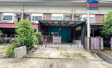 2-storey townhouse, 24.3 sq.w., Ratchapruek Village, Pratunam Phra In, Phase 2, Soi Payom 15, Phahonyothin Road, Khlong Raphiphat Road, Wang Noi, Phra