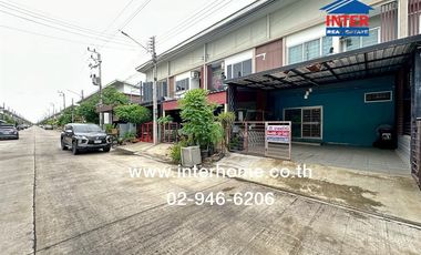2-storey townhouse, 24.3 sq.w., Ratchapruek Village, Pratunam Phra In, Phase 2, Soi Payom 15, Phahonyothin Road, Khlong Raphiphat Road, Wang Noi, Phra