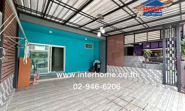 2-storey townhouse, 24.3 sq.w., Ratchapruek Village, Pratunam Phra In, Phase 2, Soi Payom 15, Phahonyothin Road, Khlong Raphiphat Road, Wang Noi, Phra