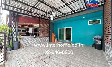 2-storey townhouse, 24.3 sq.w., Ratchapruek Village, Pratunam Phra In, Phase 2, Soi Payom 15, Phahonyothin Road, Khlong Raphiphat Road, Wang Noi, Phra