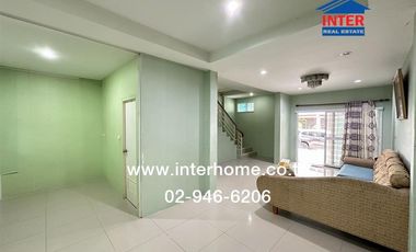 2-storey townhouse, 24.3 sq.w., Ratchapruek Village, Pratunam Phra In, Phase 2, Soi Payom 15, Phahonyothin Road, Khlong Raphiphat Road, Wang Noi, Phra