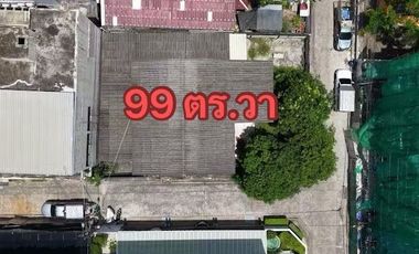 Land for Sale in Soi Pridi Banomyong 13 Only 400 meters from Sukhumvit 71! Double frontage, 99 sq.wah ！close to Makro / Max Value,St. Andrews Internat
