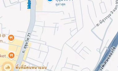 Land for Sale in Soi Pridi Banomyong 13 Only 400 meters from Sukhumvit 71! Double frontage, 99 sq.wah ！close to Makro / Max Value,St. Andrews Internat