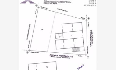 VENTA DE EDIFICIO EN UBICACIÓN PRIVILEGIADA CALLE SALTILLO ESQUINA CON AV. INSURGENTES