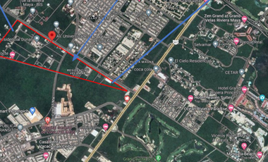 Terreno comercial en zona de alto crecimiento – Ideal para plaza o consultorios en Playa del Carmen