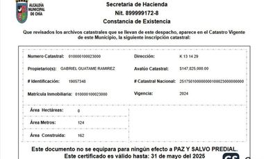 venta casa con proyección de local Zona Centro Chía