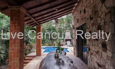 CASA ESTILO MEXICANO EN EL RESIDENCIAL ECOLOGICO Y EXCLUSIVO EL RAMONAL , EN CANCUN