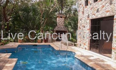 CASA ESTILO MEXICANO EN EL RESIDENCIAL ECOLOGICO Y EXCLUSIVO EL RAMONAL , EN CANCUN