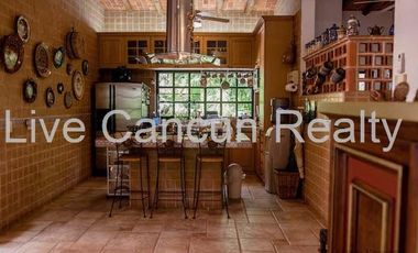 CASA ESTILO MEXICANO EN EL RESIDENCIAL ECOLOGICO Y EXCLUSIVO EL RAMONAL , EN CANCUN