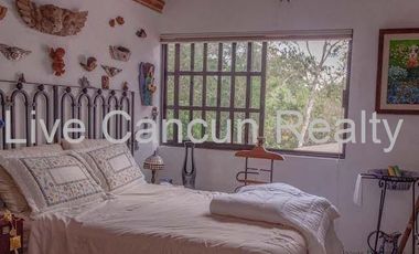 CASA ESTILO MEXICANO EN EL RESIDENCIAL ECOLOGICO Y EXCLUSIVO EL RAMONAL , EN CANCUN