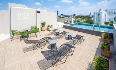 Colomos Providencia: Depa Amueblado 2 Rec en Pb, Jardín Privado - English Spoken