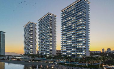 Departamento en Preventa en Piso 17 – 2 Recámaras con Vista al Mar 🌊 y Amenidades de Lujo en Marina Towers, Puerto Vallarta