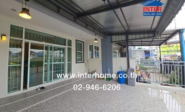 2-storey townhouse, 21.7 sq.w., The Cube Town Village, Lam Luk Ka, near BTS Khu Khot, near Phian Non Market, Phian Non Alley, Lam Luk Ka Road, Lam Luk