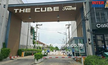 2-storey townhouse, 21.7 sq.w., The Cube Town Village, Lam Luk Ka, near BTS Khu Khot, near Phian Non Market, Phian Non Alley, Lam Luk Ka Road, Lam Luk