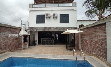 casa con piscina de venta en crucita manabi ar