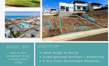 Terreno 200 m2 en Venta