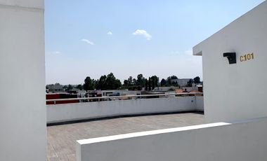 RENTA DEPARTAMENTO ZONA UDLAP, 2 RECAMRAS 2 1/2 BAÑOSCASETA DE VIGILANCIA 24/7  ROOFGARDEN PRIVADO POR DEPARTAMENTO.  SALÓN DE USOS MÚLTIPLES CON BAÑO