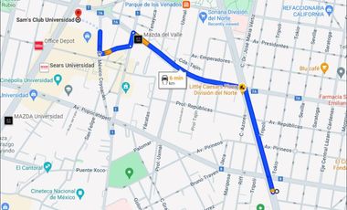 HERMOSO DEPARTAMENTO EN VENTA DE RECUPERACION BANCARIA EN PORTALES SUR, BENITO JUAREZ, CDMX.