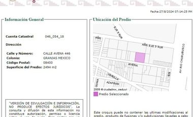 BODEGA EN VENTA DE RECUPERACION BANCARIA EN GRANJAS MÉXICO, IZTACALCO, CDMX.